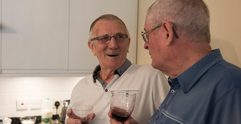 A residents' get together at Captain Webbs